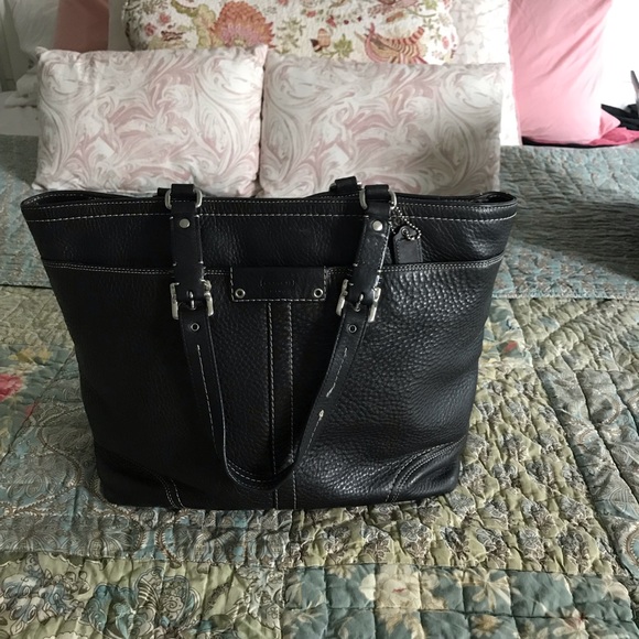 Leather Coach Tote - Picture 2 of 8